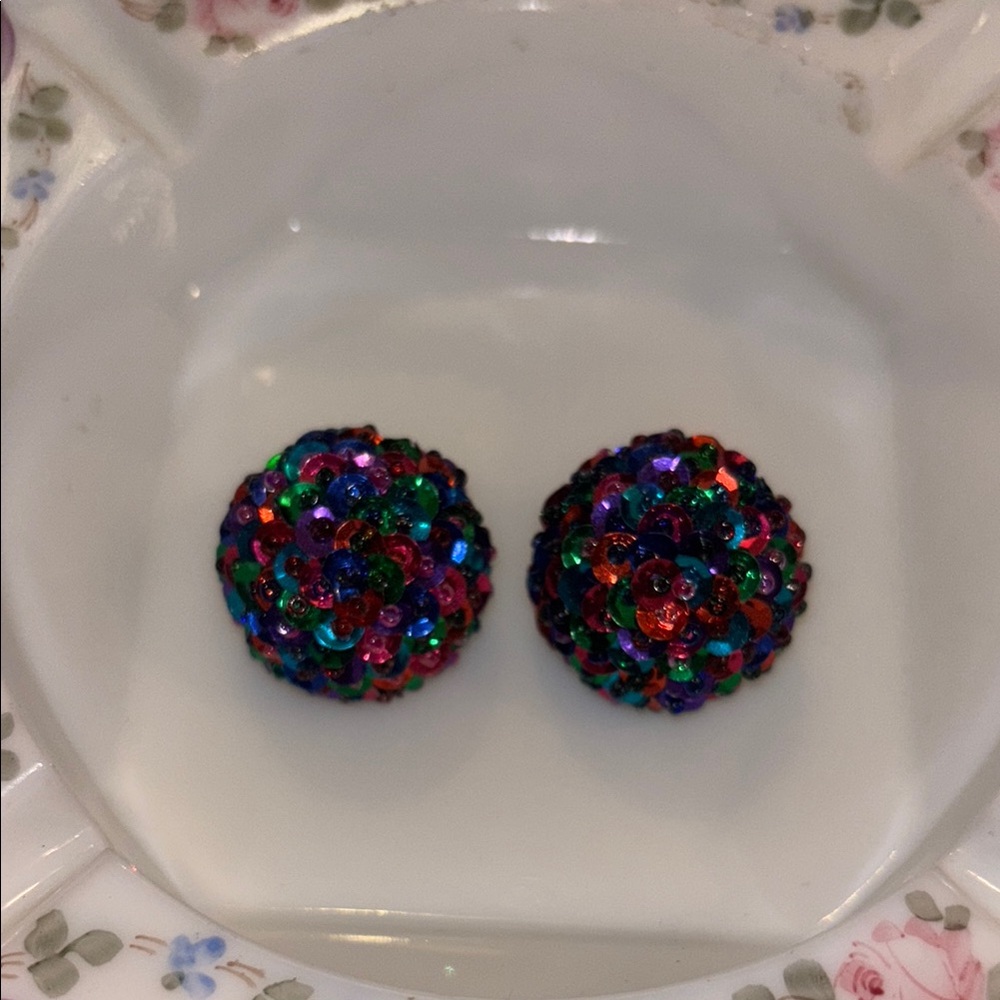 Colorful Sequin Earrings